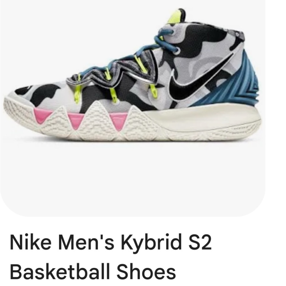 Nike Men's Kybrid S2 Basketball Shoes - Black, White, Pink